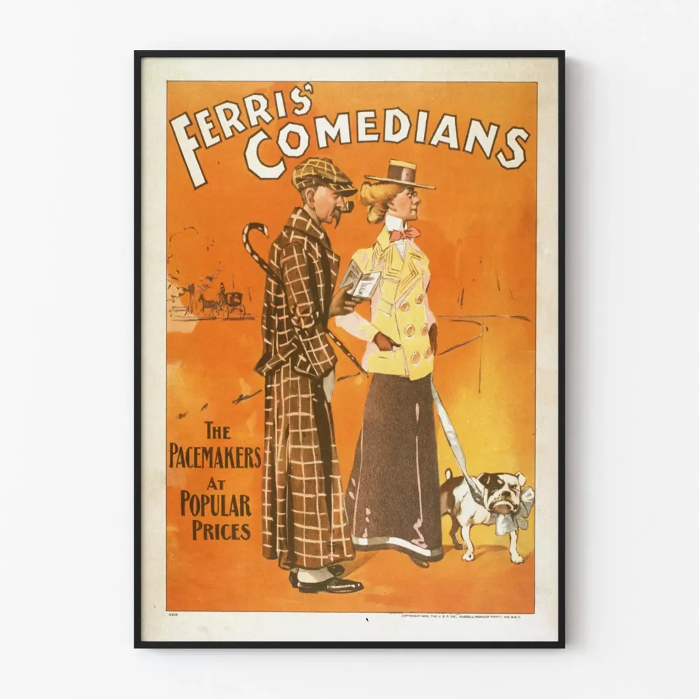 Plakat vintage Ferris' Komicy - Pacemakers w przystępnych cenach