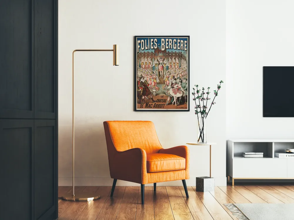 Plakat vintage Folies Bergère Le Château de Mac-Arrott