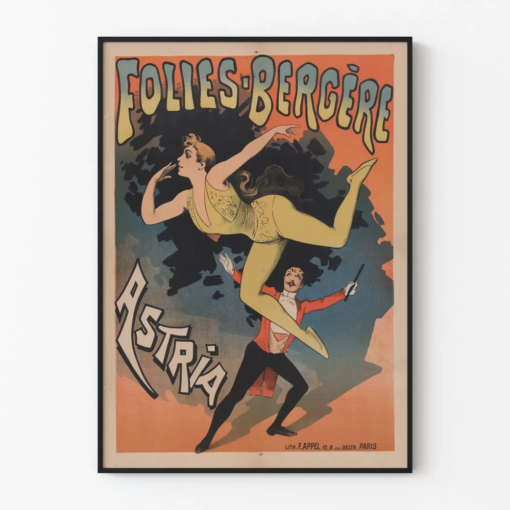 Plakat vintage Folies-Bergère Astria