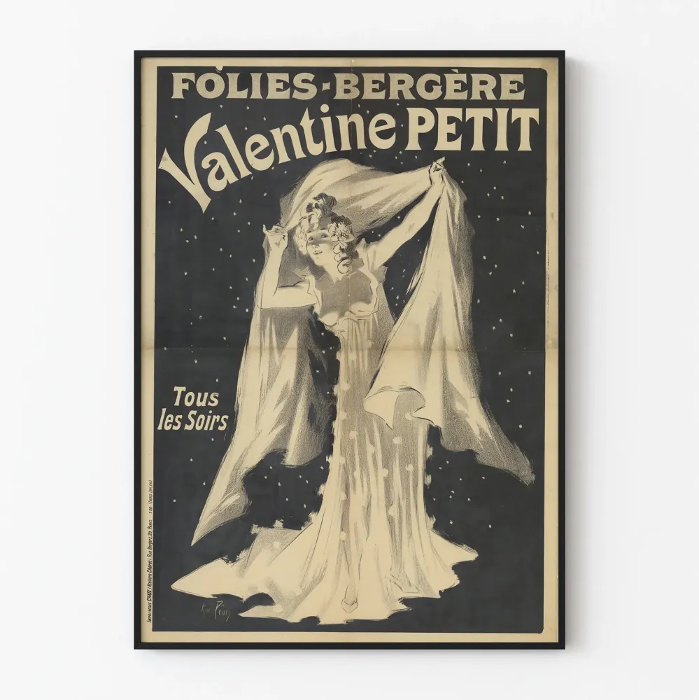 Plakat vintage Folies-Bergère Valentine Petit
