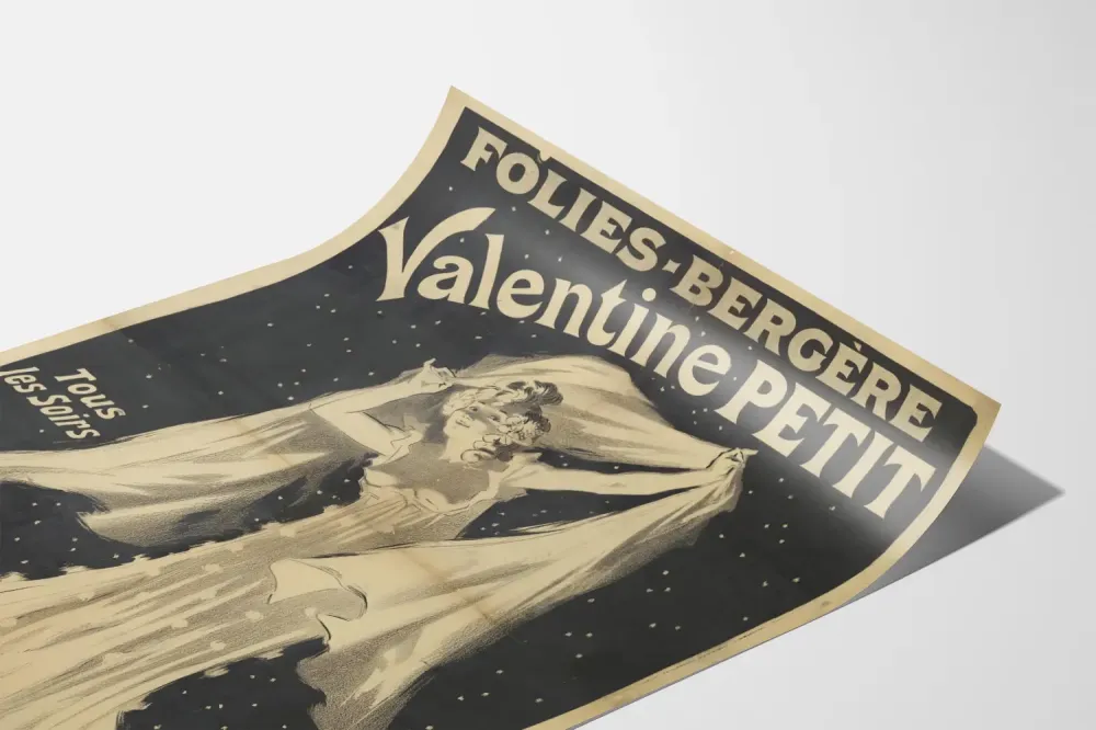 Plakat vintage Folies-Bergère Valentine Petit