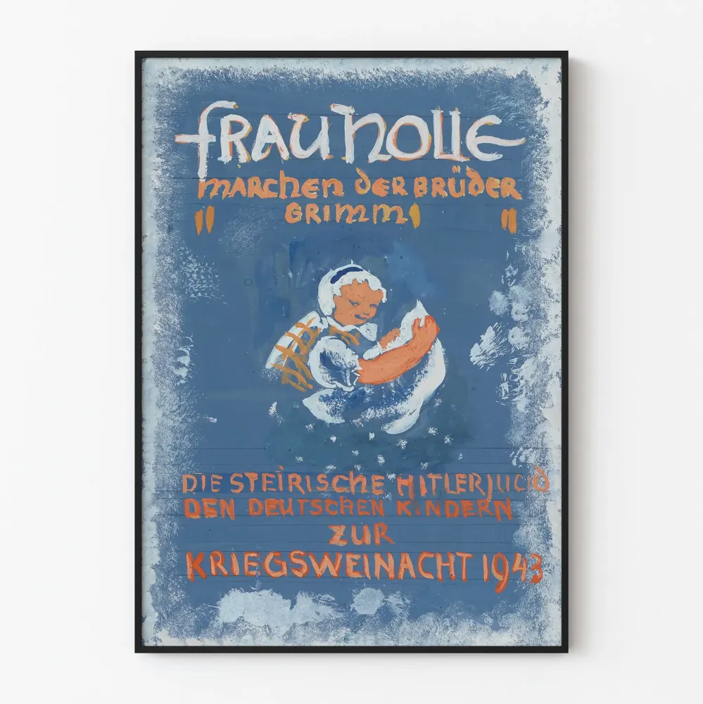 Plakat vintage Frau Holle Baśń braci Grimm 1943