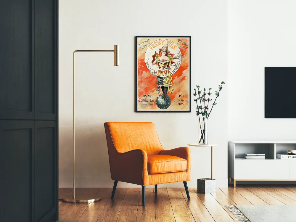 Plakat Vintage Fremy Fils La Diva Liqueurs
