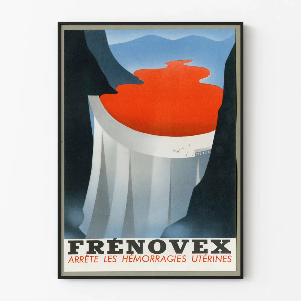 Plakat Vintage Frénovex - Reklama Medyczna Krwotoki Maciczne