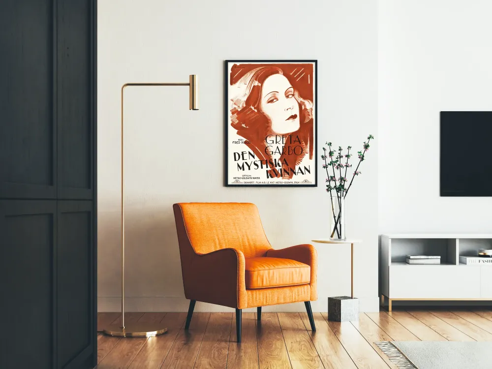 Plakat vintage Greta Garbo - Tajemnicza dama
