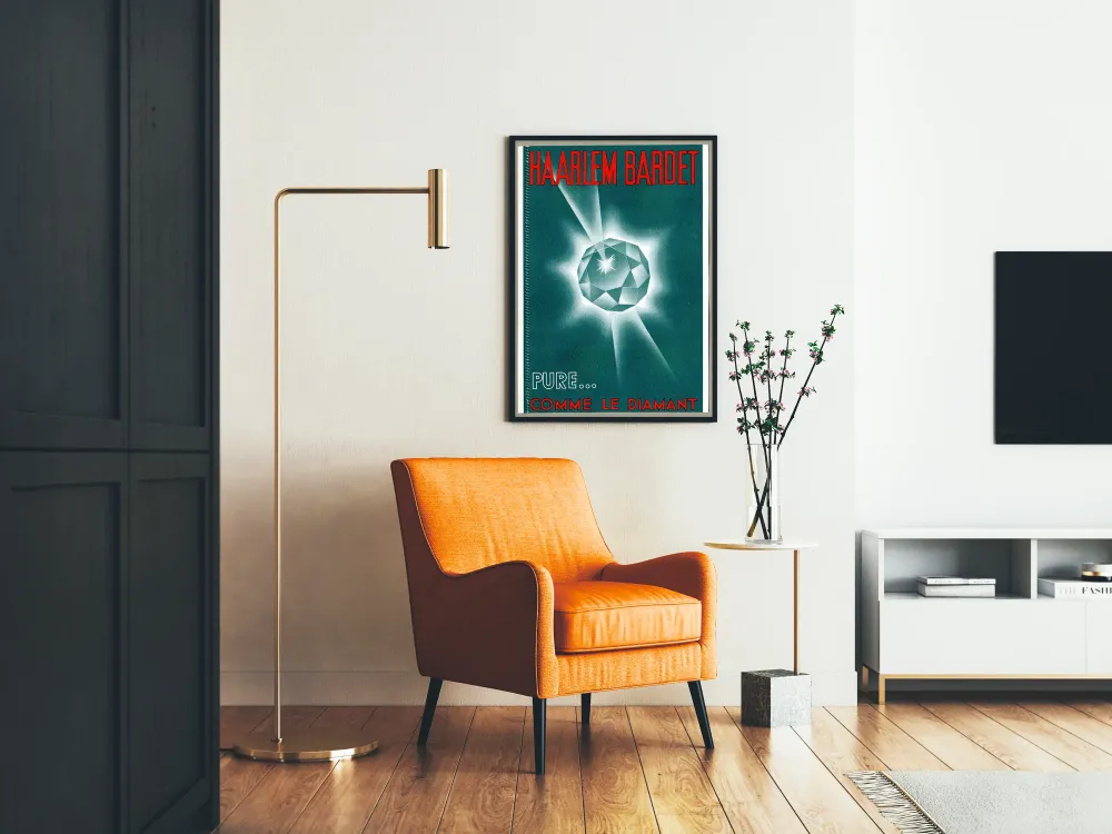 Plakat vintage Haarlem Bardet czysty jak diament