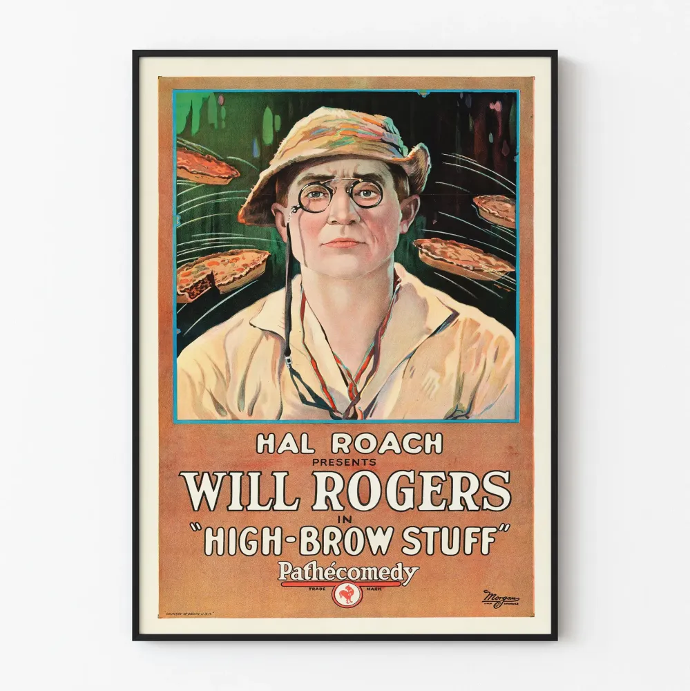 Plakat Vintage High Brow Stuff z Will Rogers