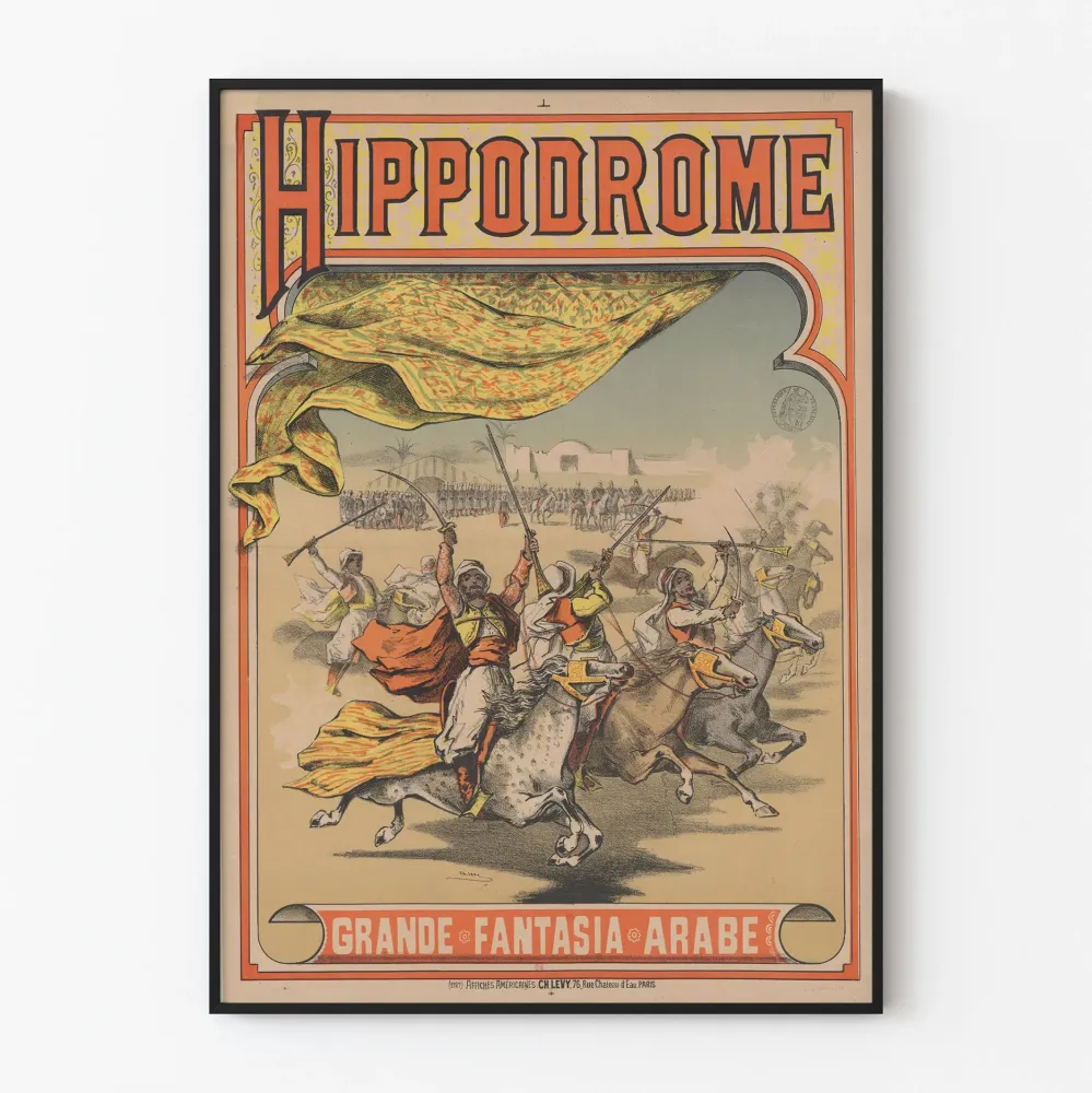 Plakat Vintage Hipodrom Wielka Fantazja Arabska