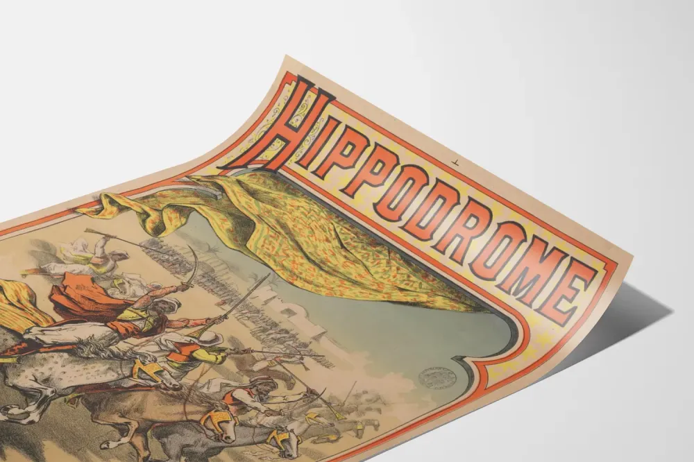 Plakat Vintage Hipodrom Wielka Fantazja Arabska