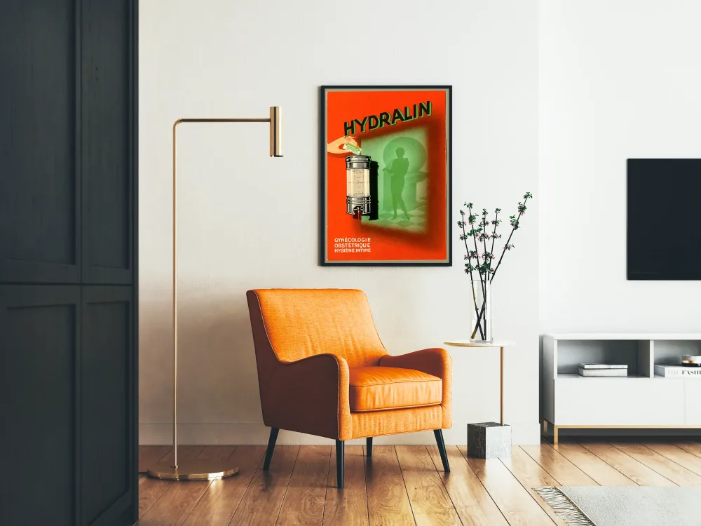 Plakat vintage Hydralin - Ginekologia, Położnictwo, Higiena intymna