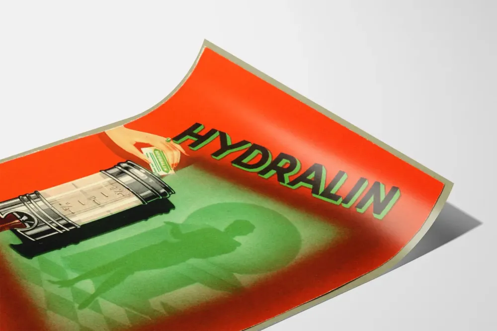 Plakat vintage Hydralin - Ginekologia, Położnictwo, Higiena intymna