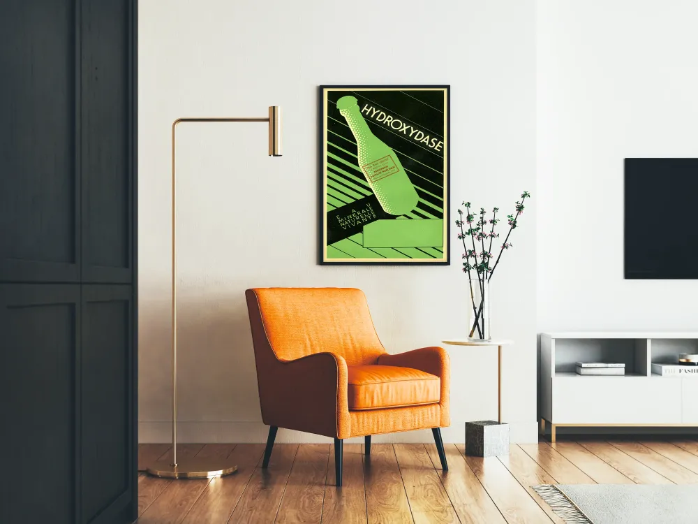 Plakat vintage Hydroxydase - Woda mineralna naturalna i żywa