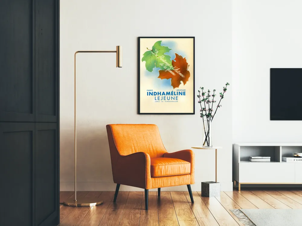 Plakat Vintage Indhaméline Lejeune Liście Sezonu