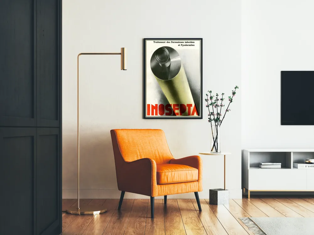 Plakat vintage INOSEPTA do leczenia dermatoz