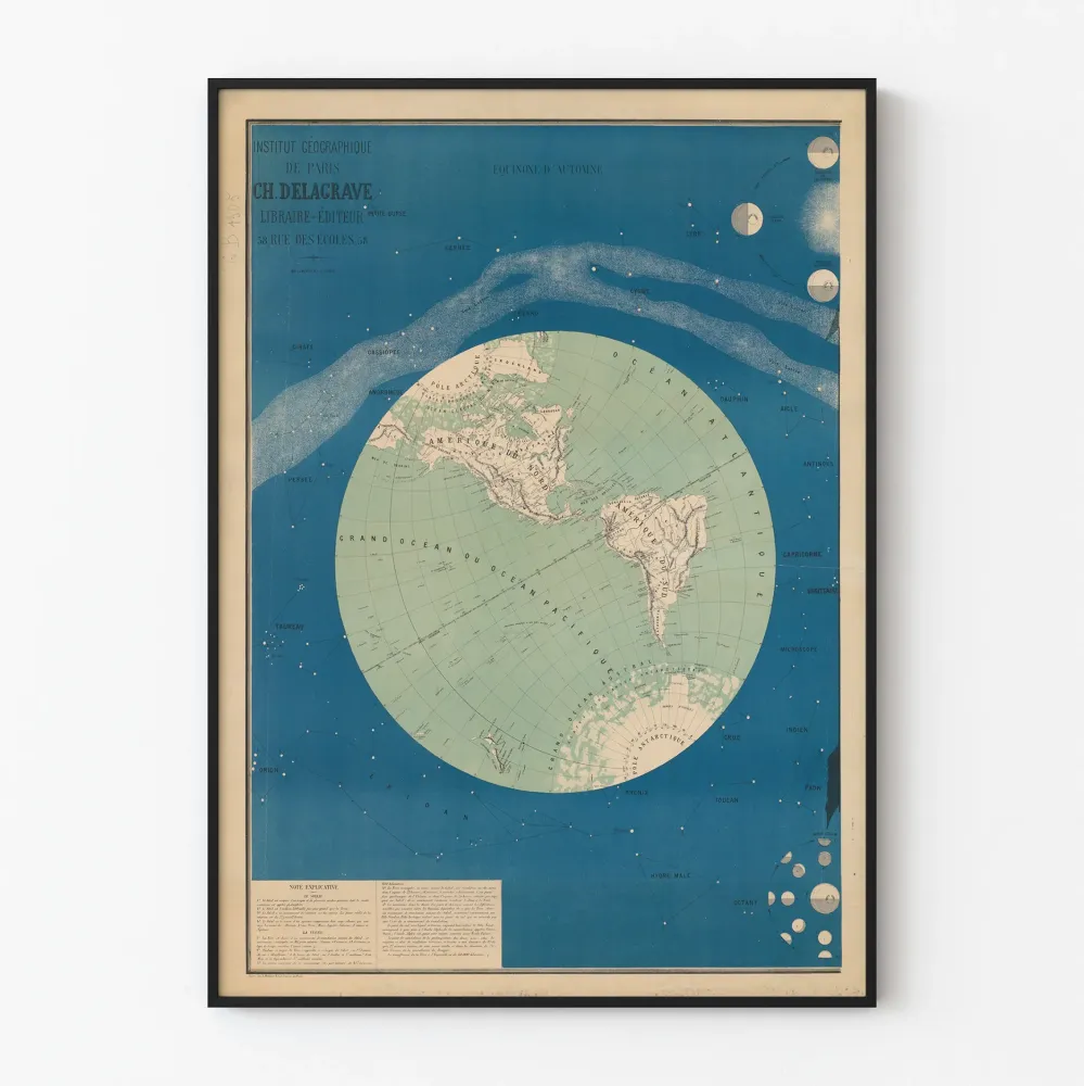 Plakat vintage Instytut Geograficzny w Paryżu - Jesienna Równonoc