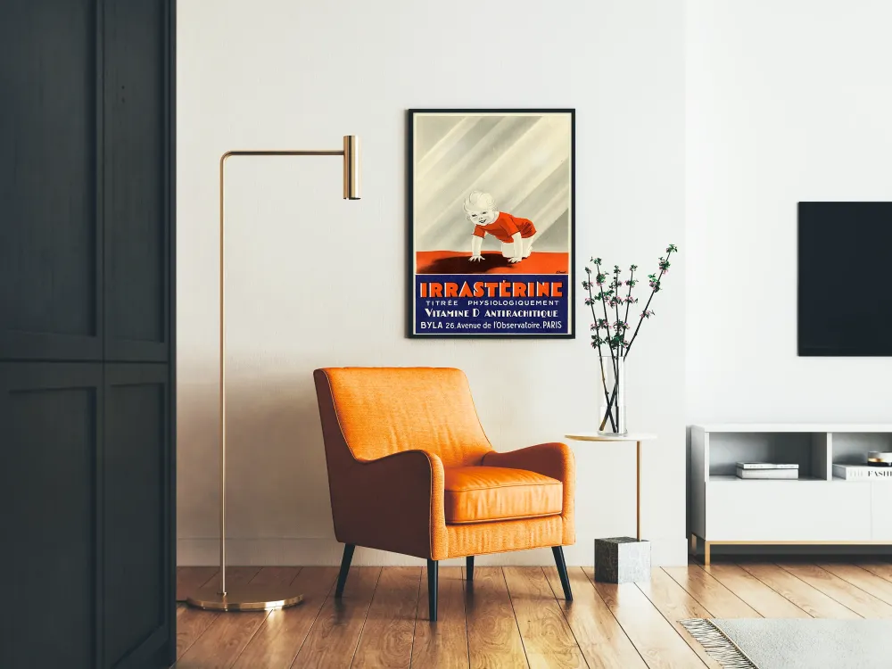 Plakat vintage Irrastérine witamina D przeciwkrzywicy