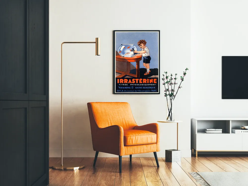 Plakat vintage IrraStérine Witamina D przeciwkrzywicy