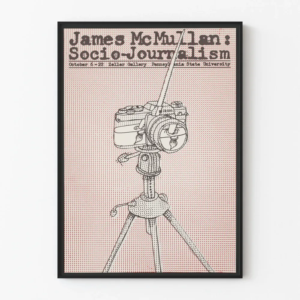 Plakat vintage James McMullan Socjologiczno-dziennikarski