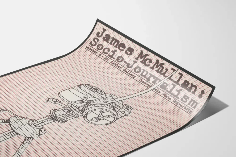 Plakat vintage James McMullan Socjologiczno-dziennikarski