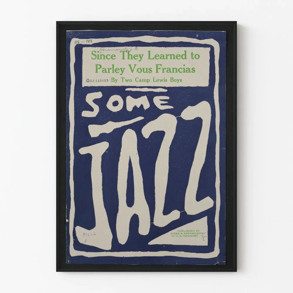 Plakat Vintage Jazz Some Jazz 1919