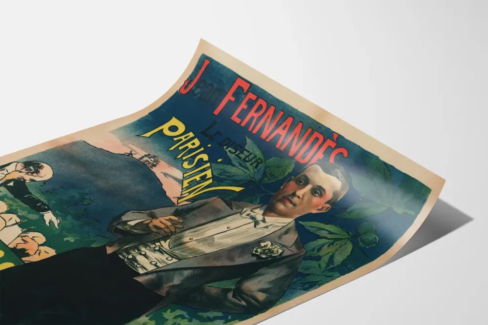 Plakat Vintage Jean Fernandès Le Diseur Parisien