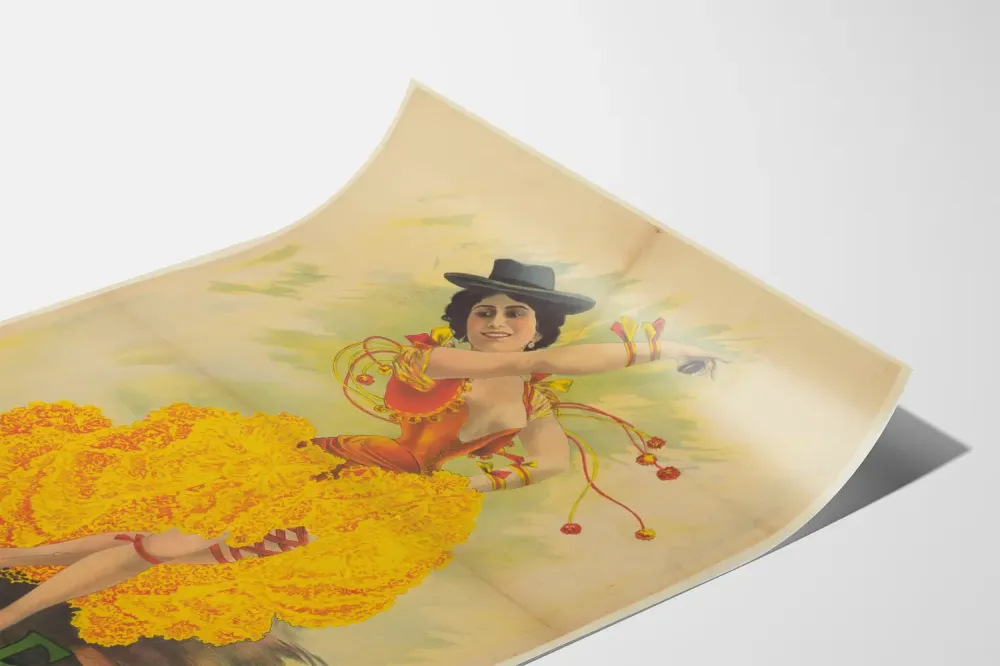 Plakat Vintage Juanita de Frezia Tancerka Hiszpańska