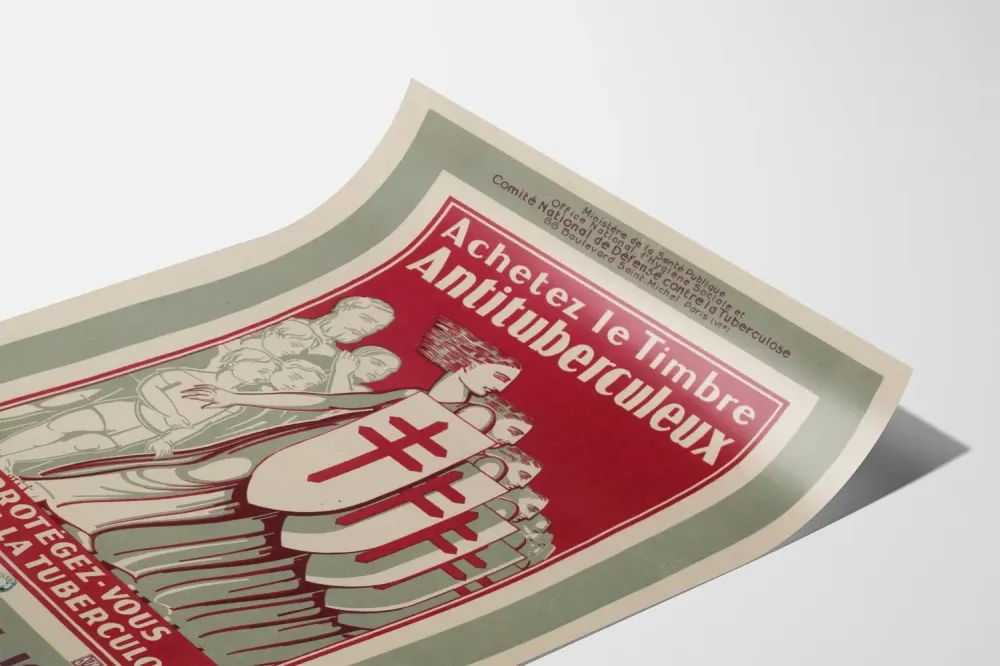 Plakat vintage Kampania Znaczek Przeciwgruźliczy