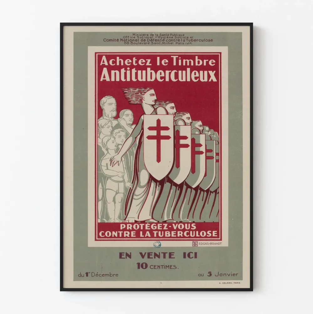 Plakat vintage Kampania Znaczek Przeciwgruźliczy
