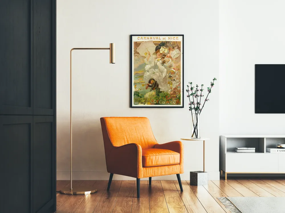 Plakat Vintage Karnawał w Nicei Côte d'Azur