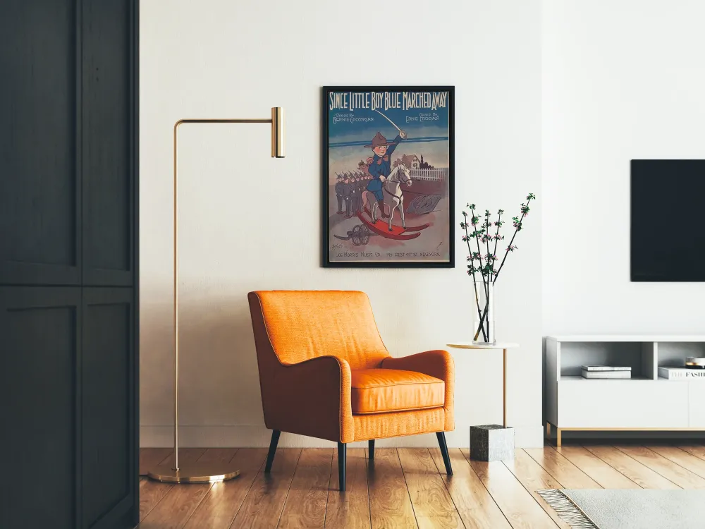Plakat Vintage Od kiedy Mały Niebieski Chłopiec poszedł na wojnę