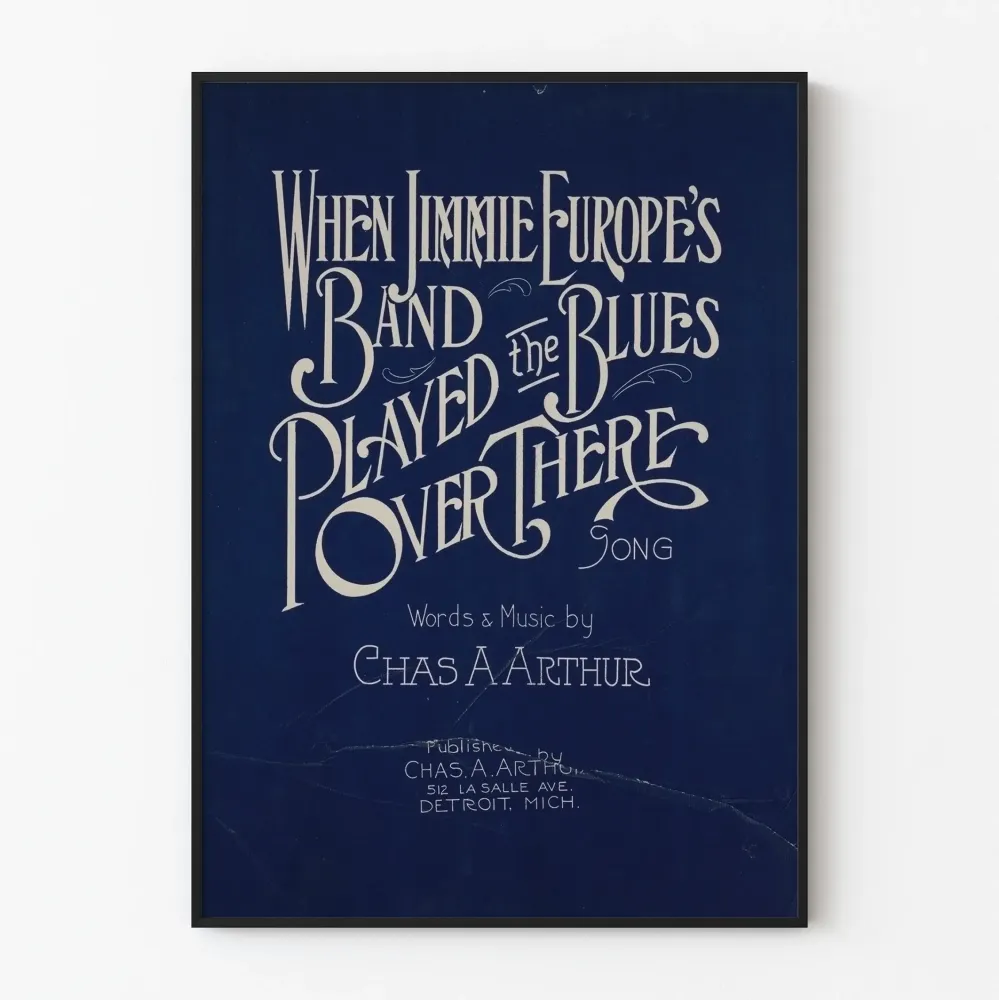 Plakat Vintage Kiedy Zespół Jimmie Europe grał bluesa