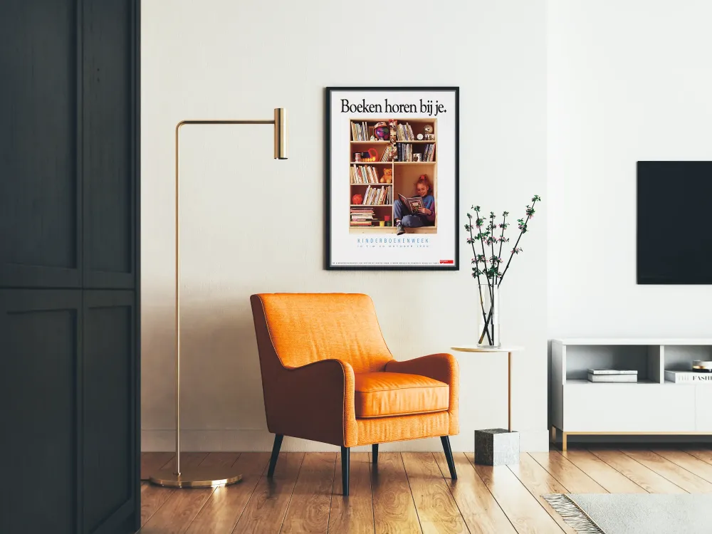 Plakat vintage Kinderboekenweek 1990 Książki należą do ciebie