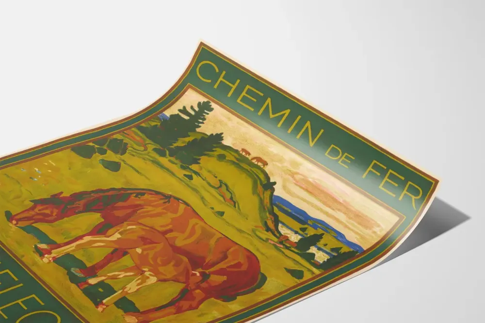Plakat vintage Kolej Saignelegier La Chaux-de-Fonds