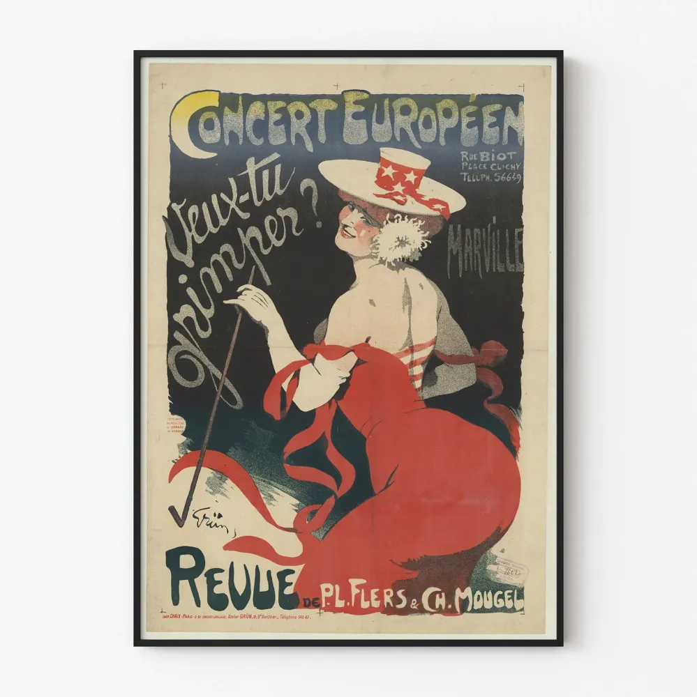 Plakat Vintage Koncert Europejski Chcesz się wspiąć?