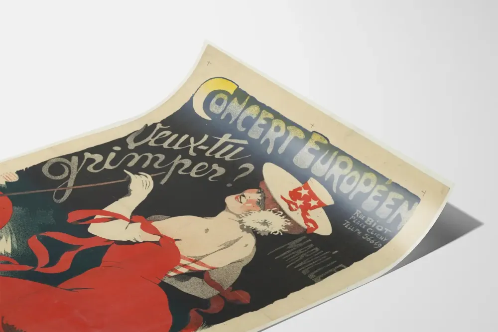 Plakat Vintage Koncert Europejski Chcesz się wspiąć?