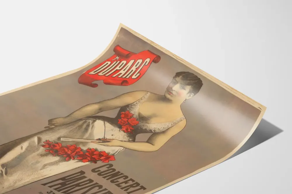 Plakat vintage Koncert Paryski Me Duparc
