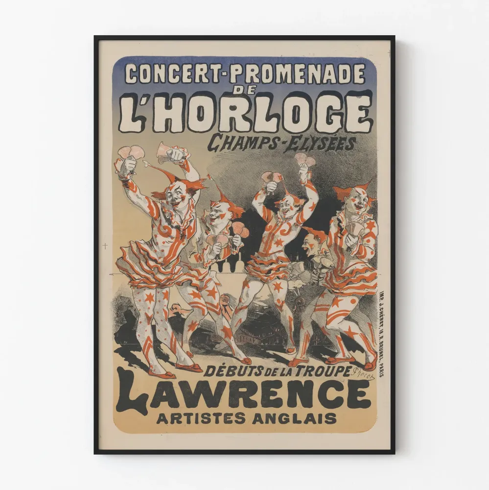 Plakat vintage Koncert-Spacer po Zegarze - Grupa Lawrence