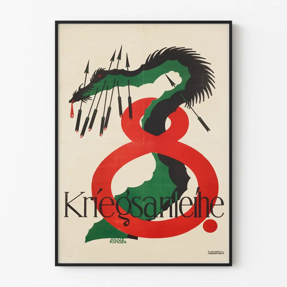 Plakat vintage Kriegssanleihe - 8e Emprunt de Guerre