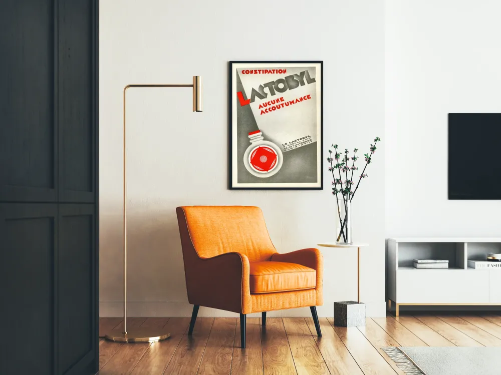 Plakat vintage Lactobyl przeciw zaparciom