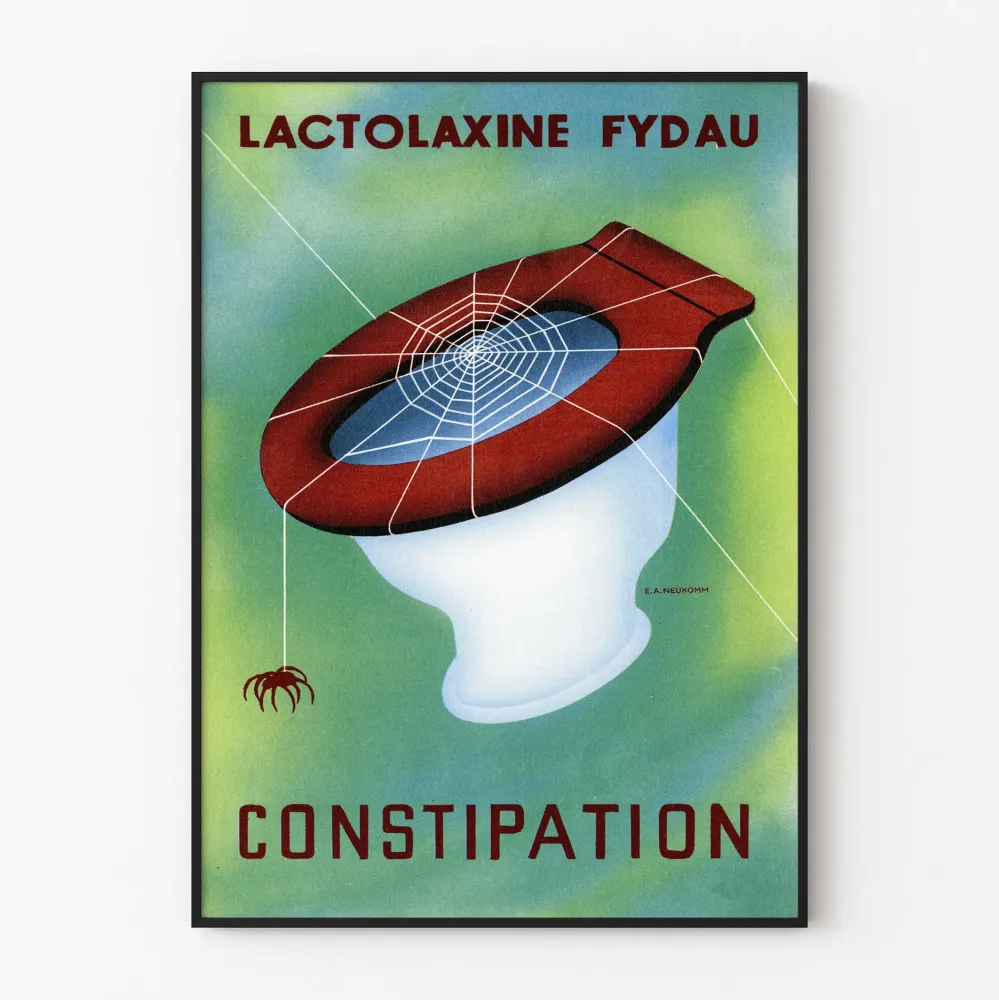 Plakat vintage Lactolaxine Fydau Zaparcia