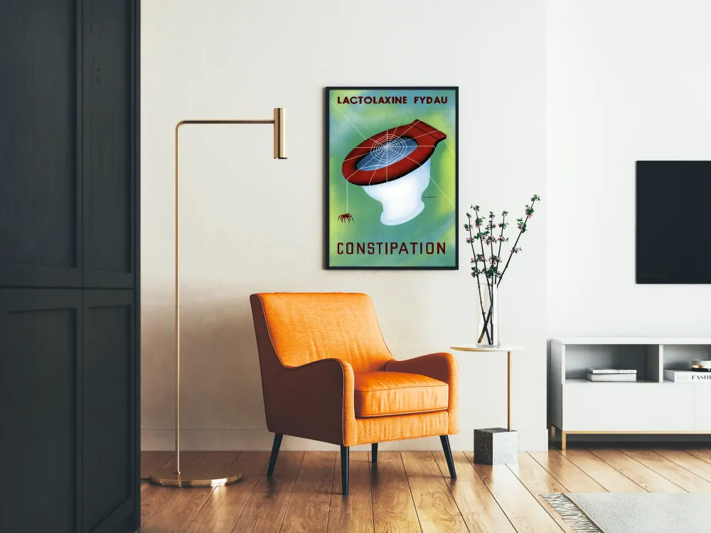 Plakat vintage Lactolaxine Fydau Zaparcia