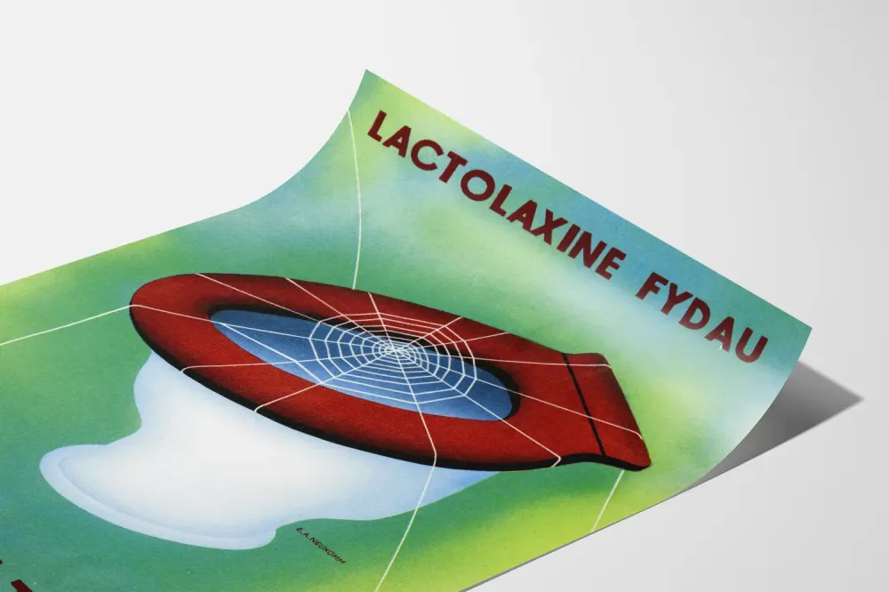 Plakat vintage Lactolaxine Fydau Zaparcia