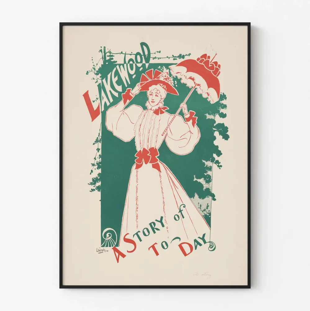 Plakat vintage Lakewood Opowieść o Dziś