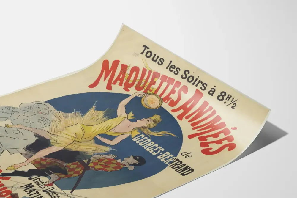 Plakat Vintage Makiety Animowane Alcazar Zimy