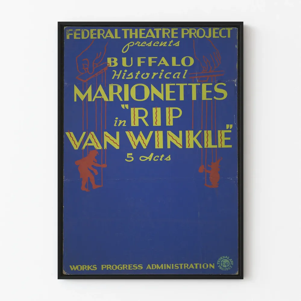 Plakat vintage Marionetki Buffalo - Rip Van Winkle