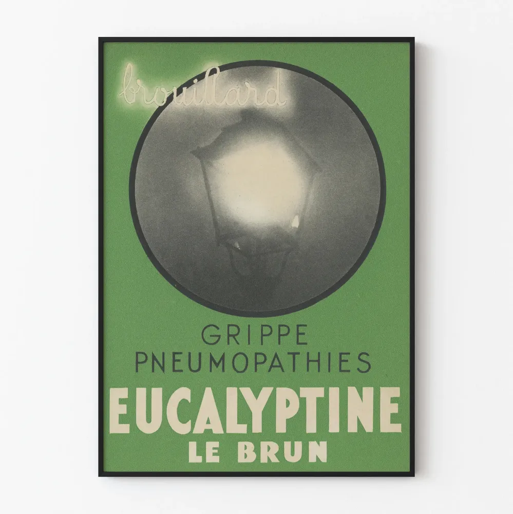 Plakat vintage medyczny Eucalyptine Le Brun