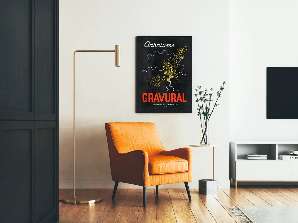 Plakat vintage medyczny GRAVURAL Arthritisme