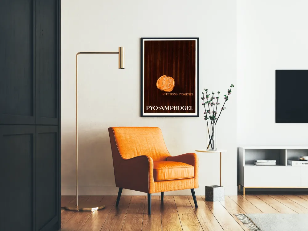 Plakat vintage medyczny PYO-AMPHOGEL Infekcje ropne