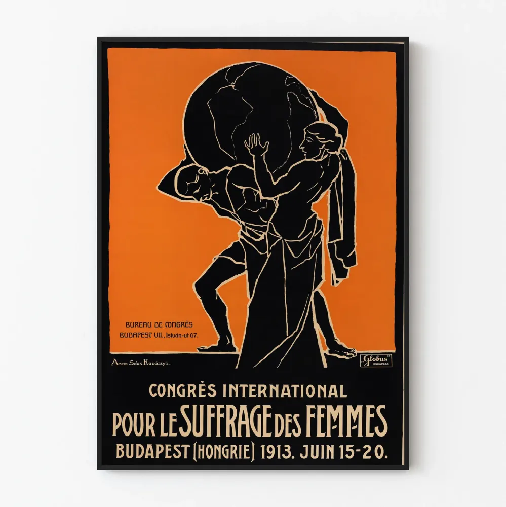 Plakat vintage Międzynarodowa Konferencja na rzecz Praw Kobiet 1913