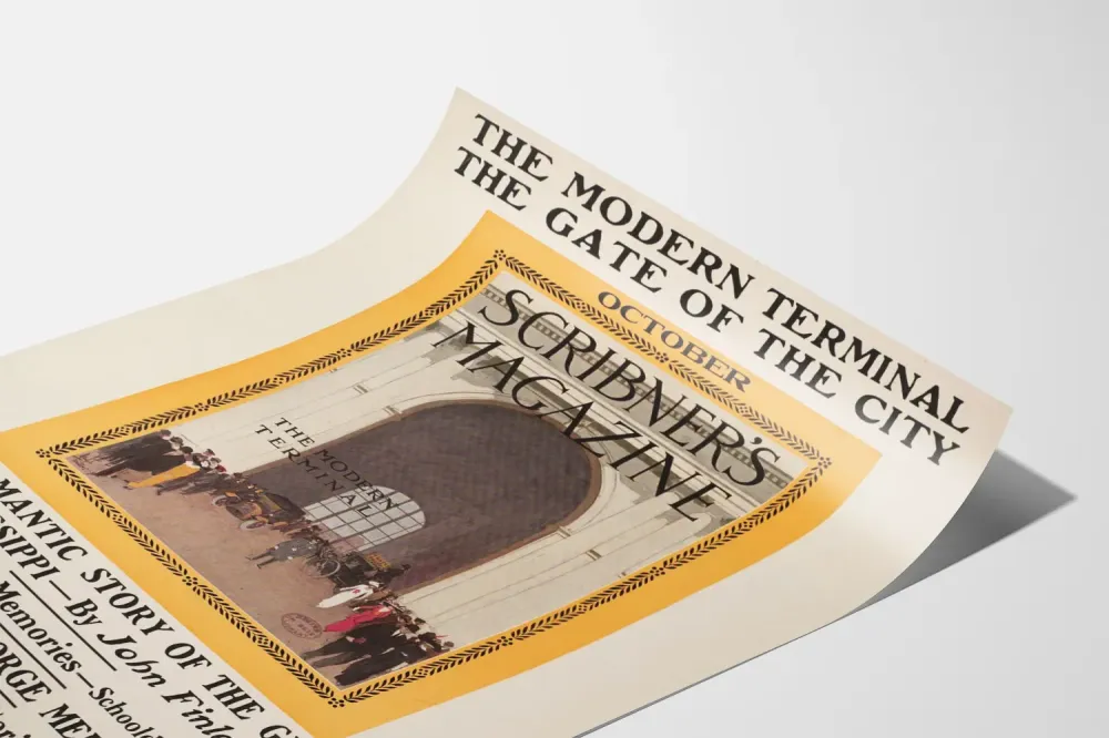 Plakat Vintage Modern Terminal Scribner's Magazine